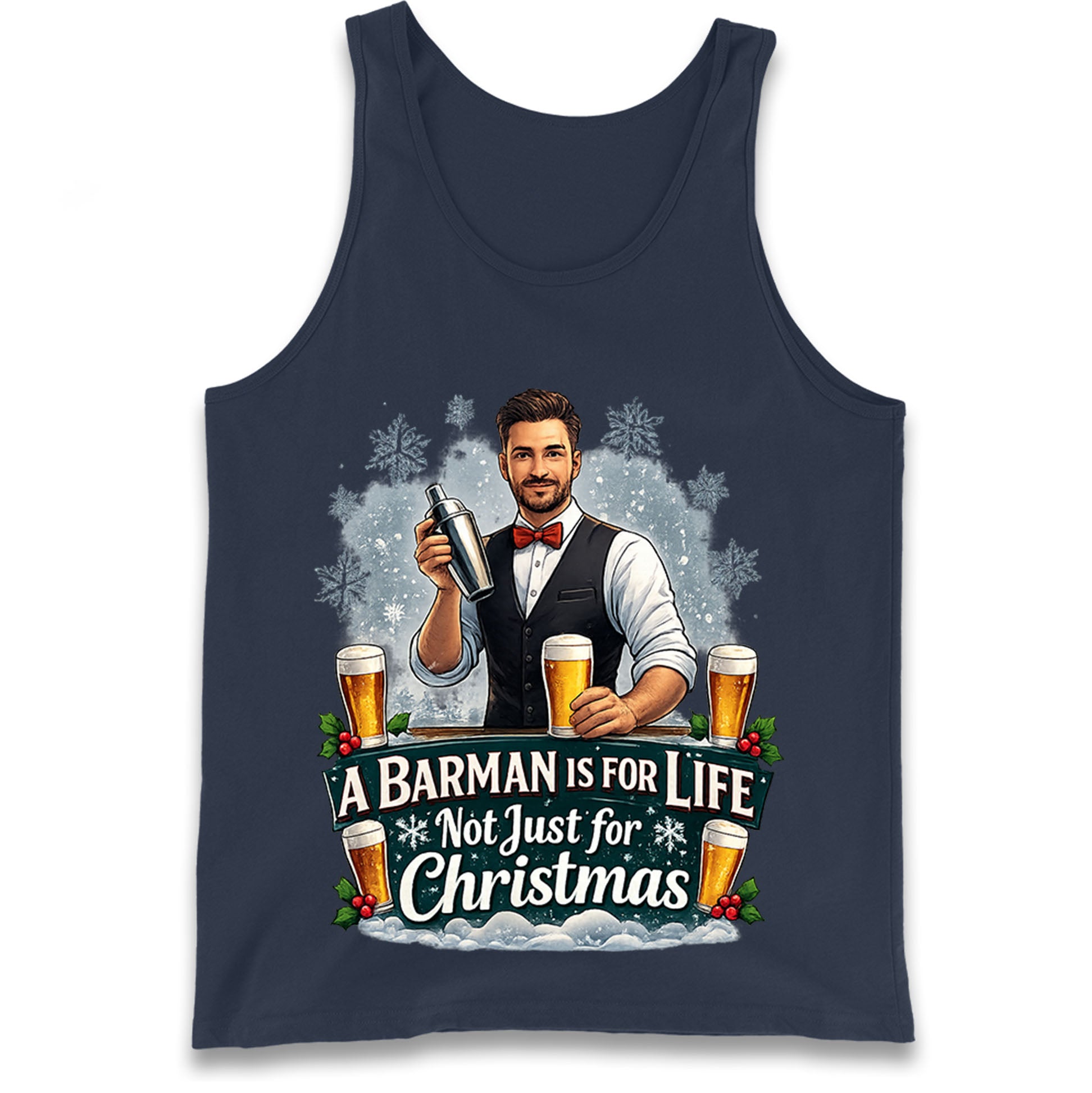 Barman Christmas Tank Top