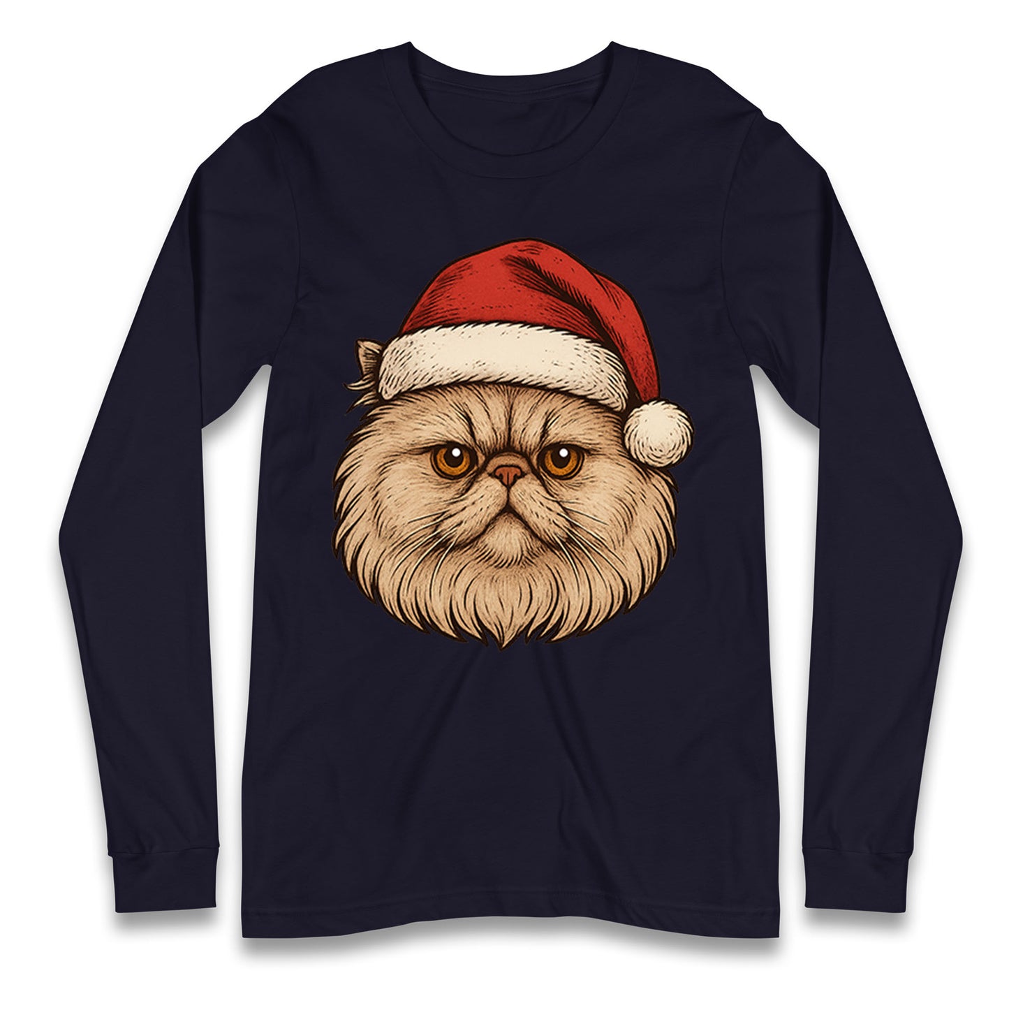 Persian Cat Christmas Longsleeve T Shirt 