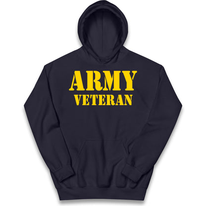 Army Veteran Kids Hoodie