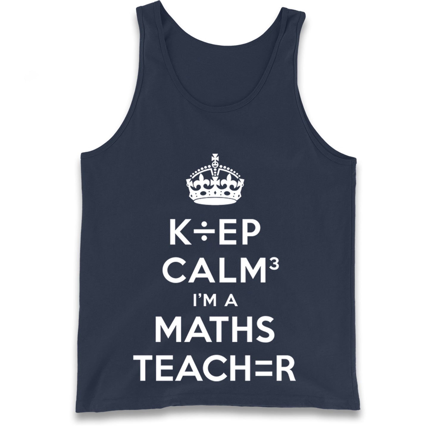 Keep Calm I’m A Maths Teacher Tank Top 
