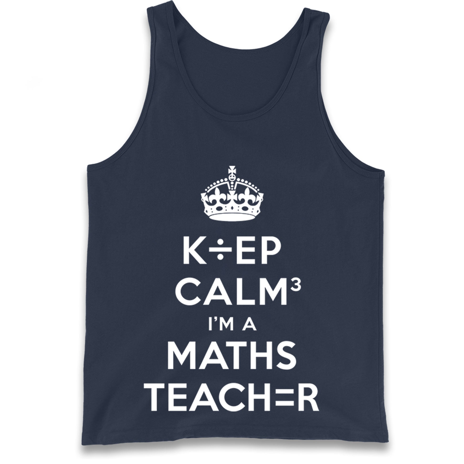 Keep Calm I’m A Maths Teacher Tank Top 