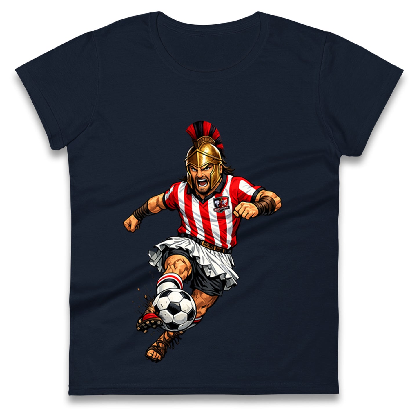 Retro Exeter City Football Ladies T Shirt