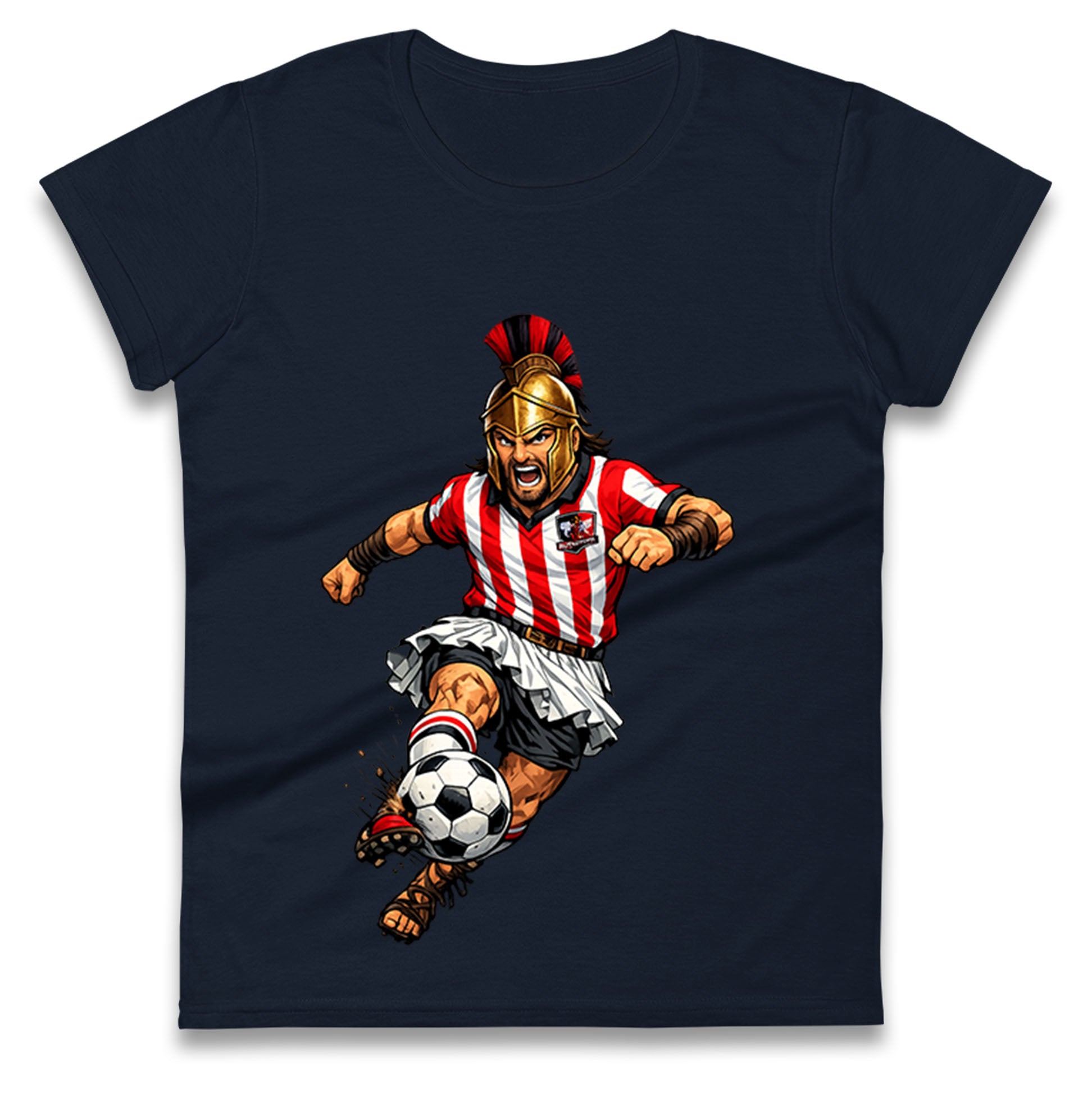 Retro Exeter City Football Ladies T Shirt