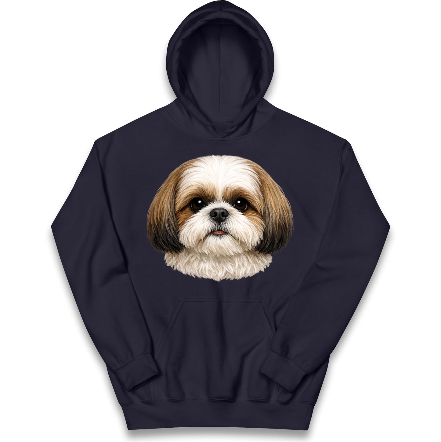 Shih Tzu Face Kids Hoodie