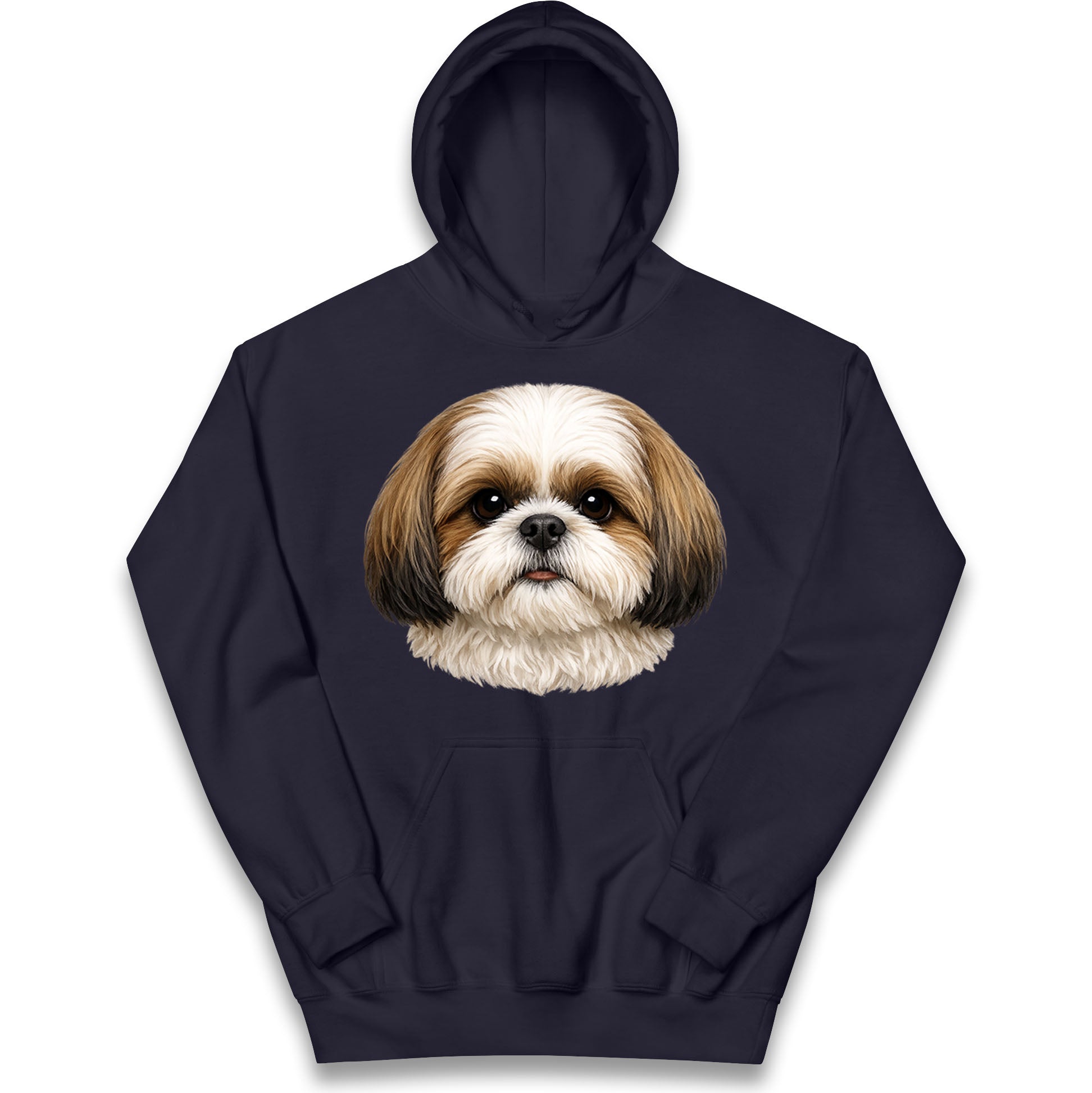 Shih Tzu Face Kids Hoodie