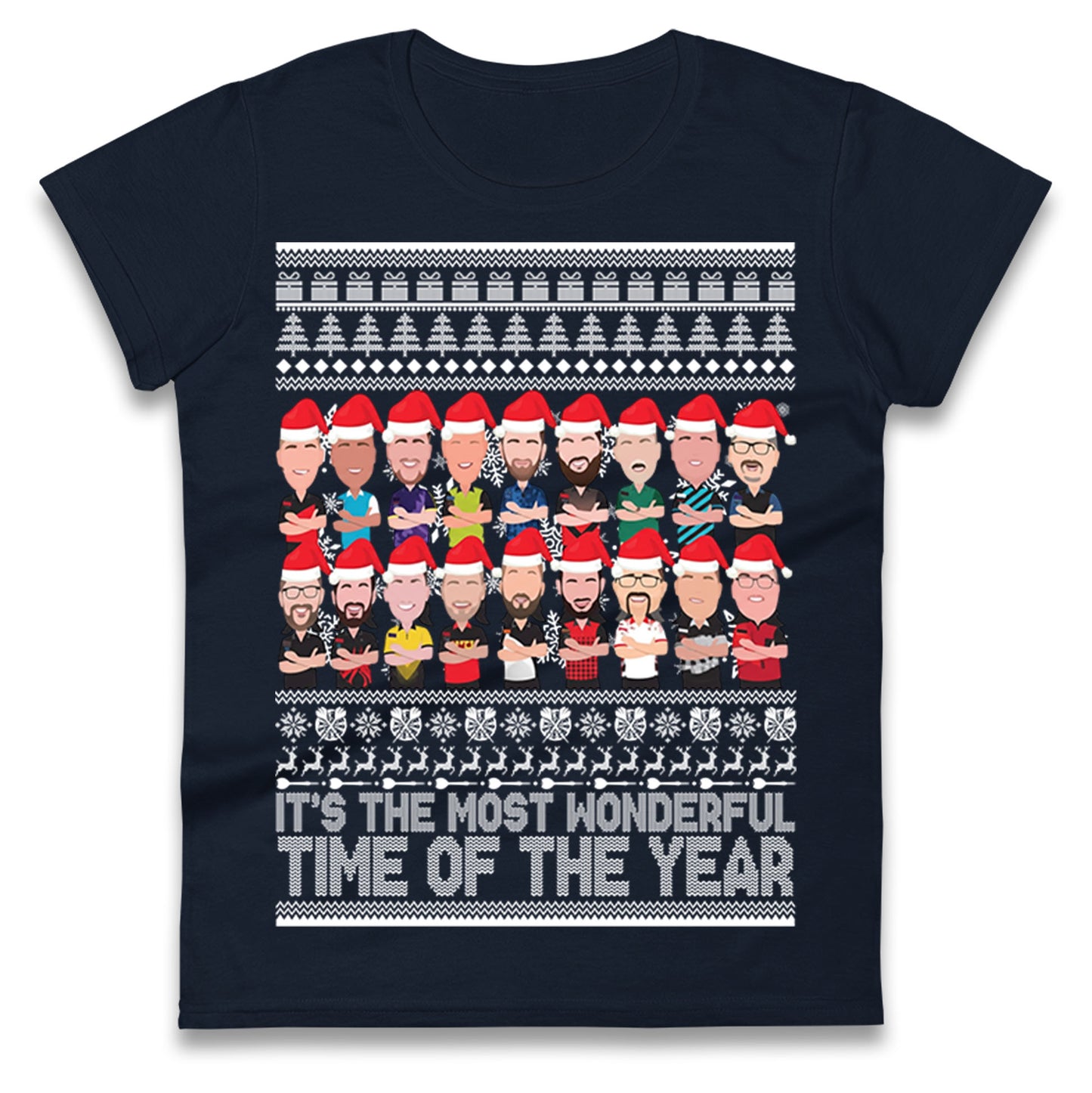 Darts Christmas Ladies T Shirt