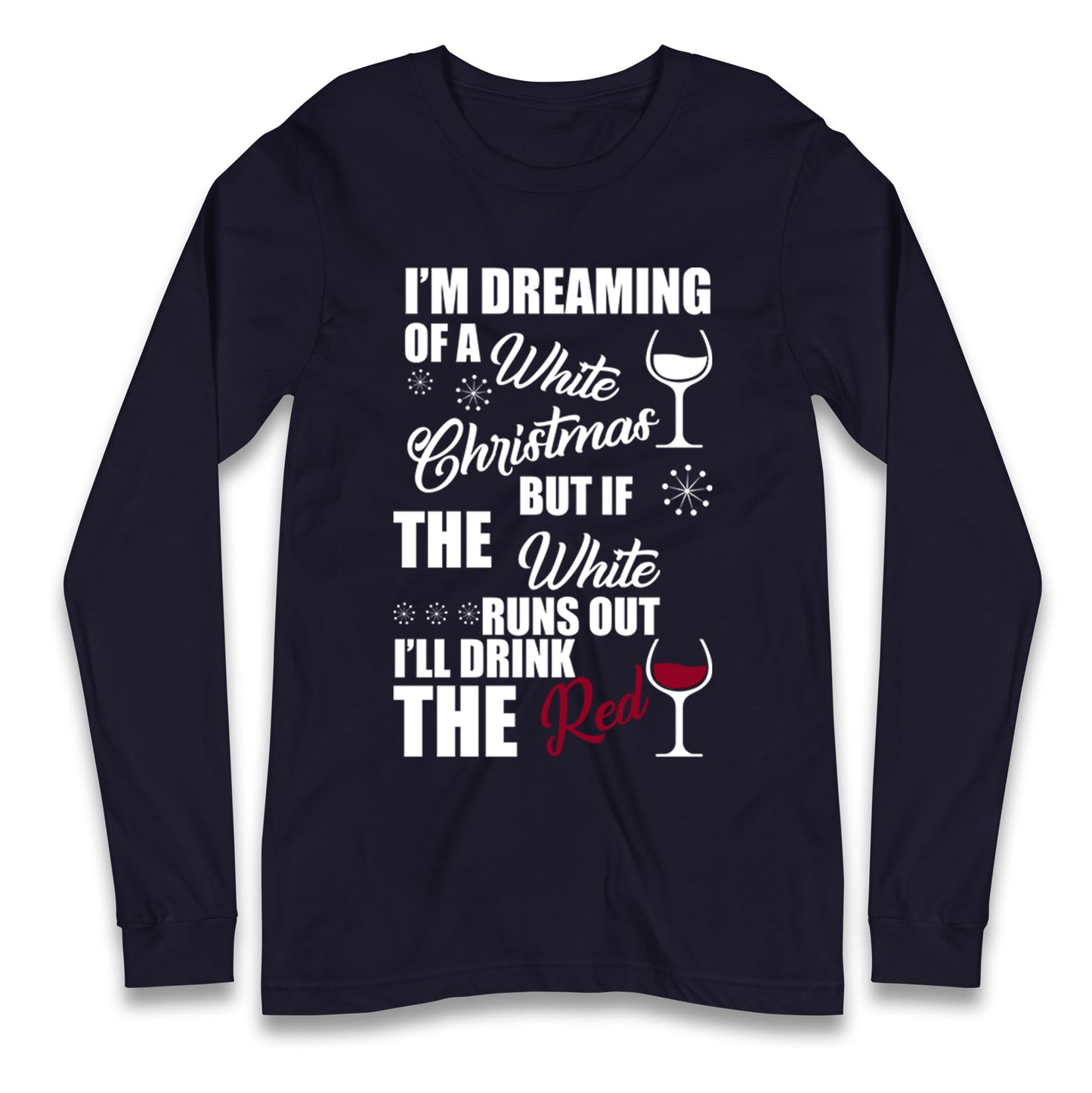 Wine Christmas Longsleeve T Shirt