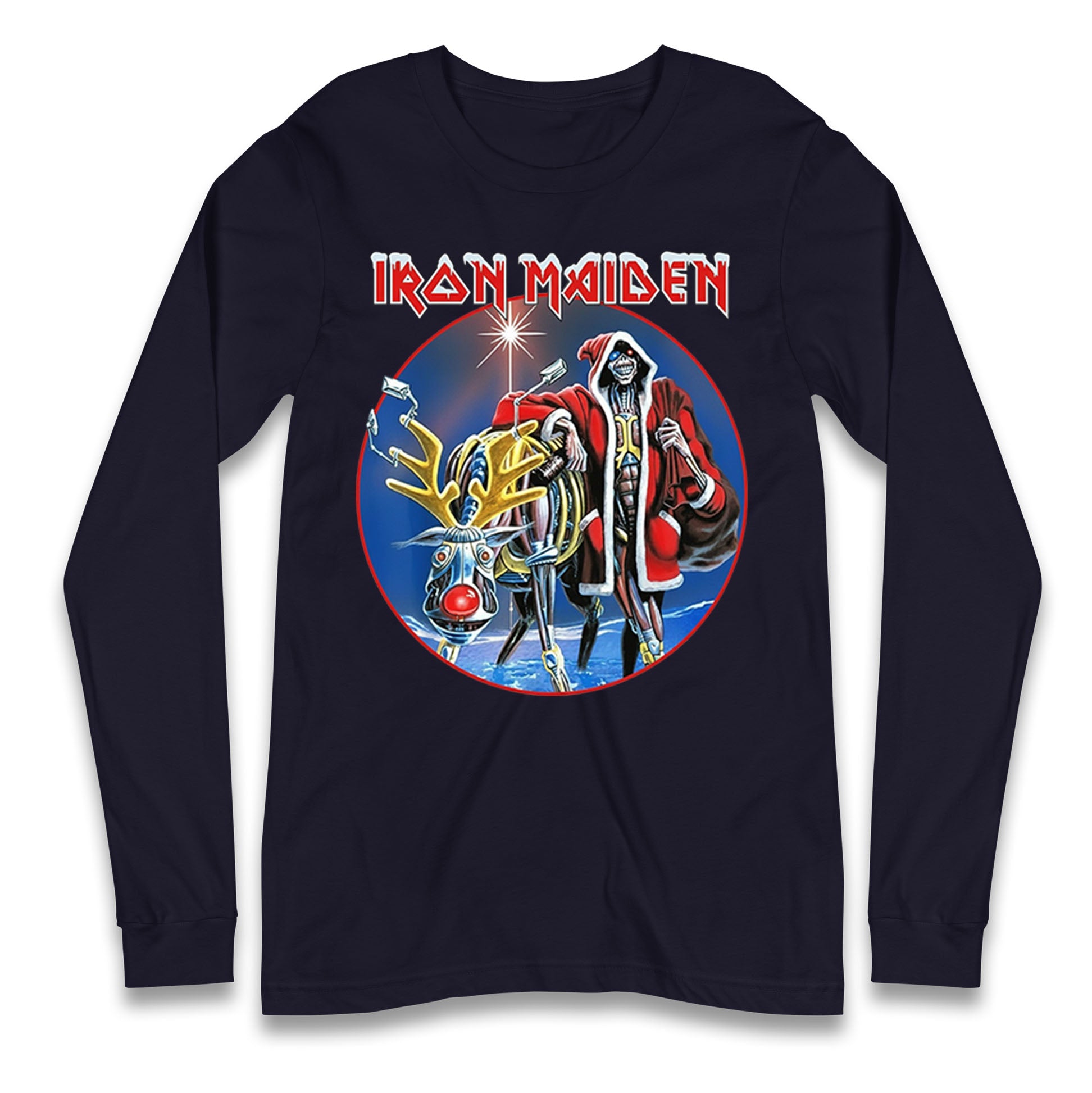 Iron Maiden Christmas Longsleeve T Shirt 