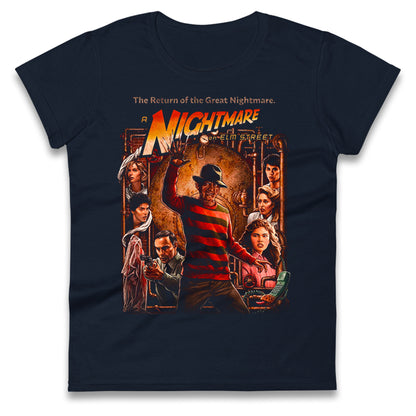 1 2 Freddy's Coming For You Ladies T Shirt