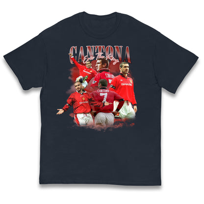 Retro Cantona Bootleg Football Kids T Shirt