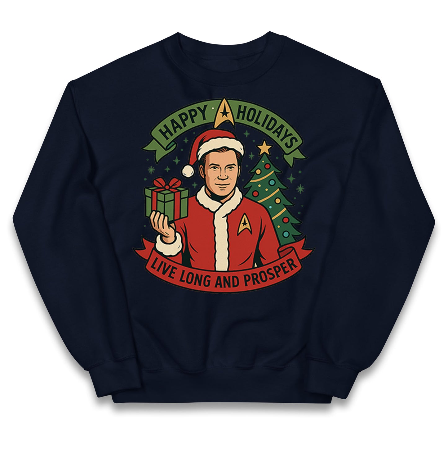 Star Trek Christmas Kids Jumper