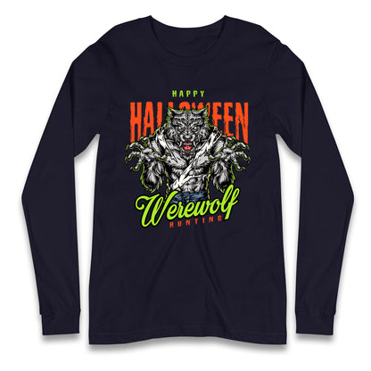 Halloween Werewolf Longsleeve T Shirt