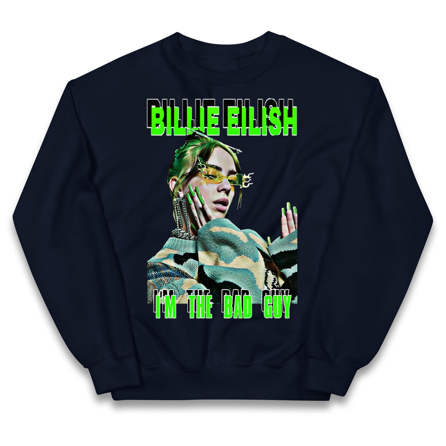 Billie Eilish Singer Kids Jumper