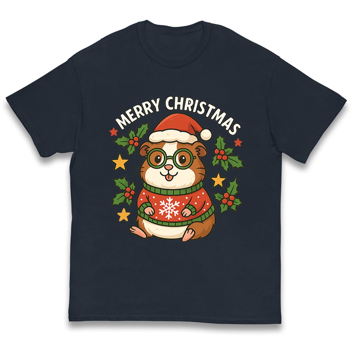 Guinea Pig Christmas Kids T Shirt