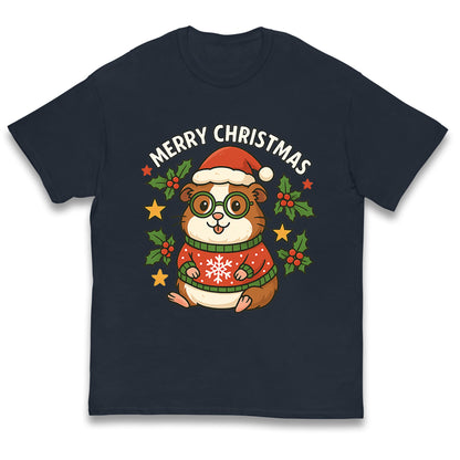 Guinea Pig Christmas Kids T Shirt