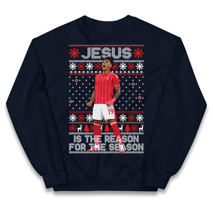 Nottm Forest FC Christmas Kids Jumper