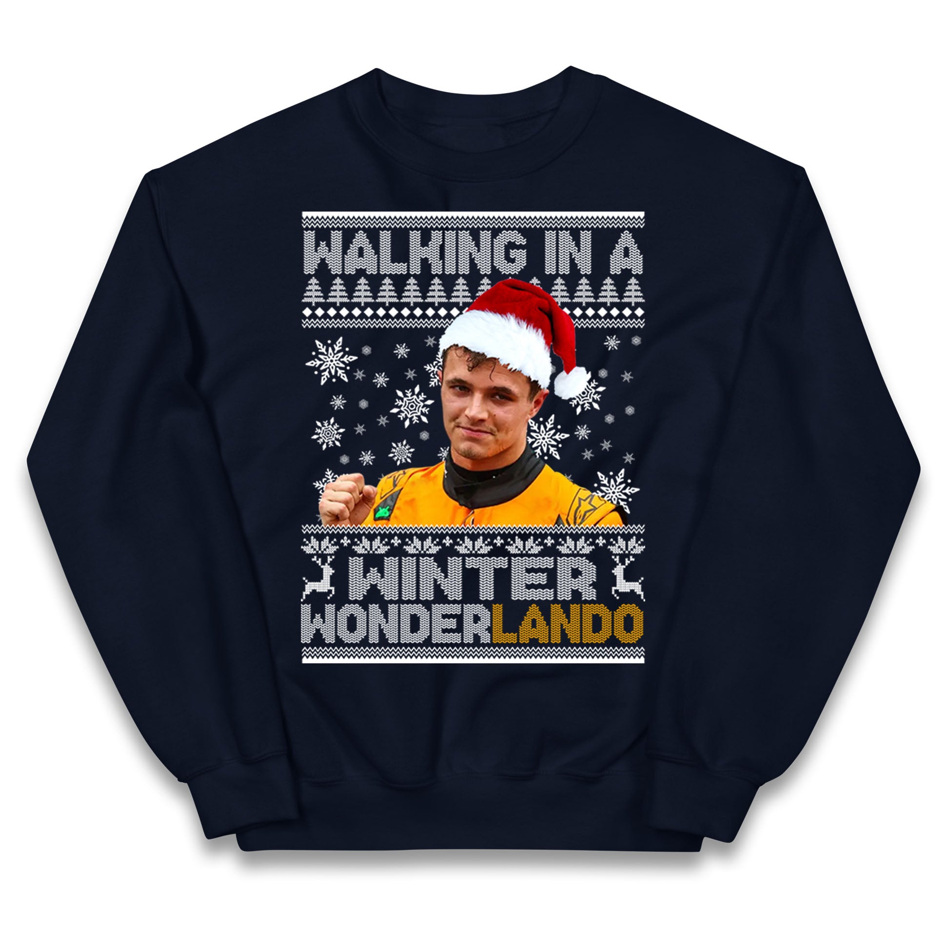Lando Norris Christmas Kids Jumper