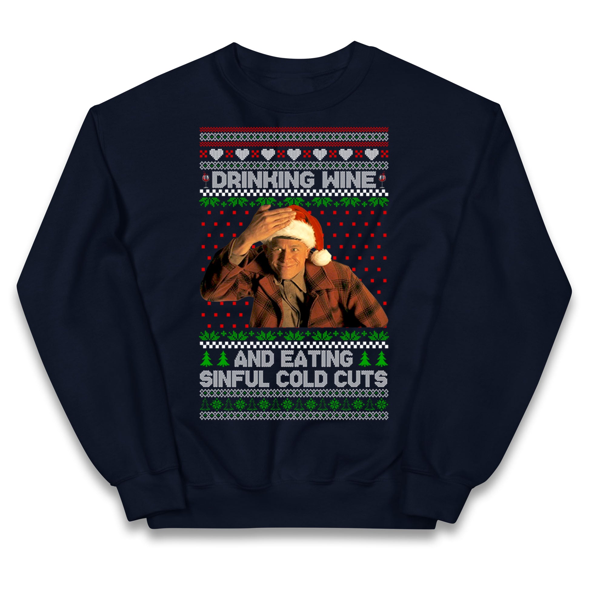 Ed Gein Wine Christmas Kids Jumper