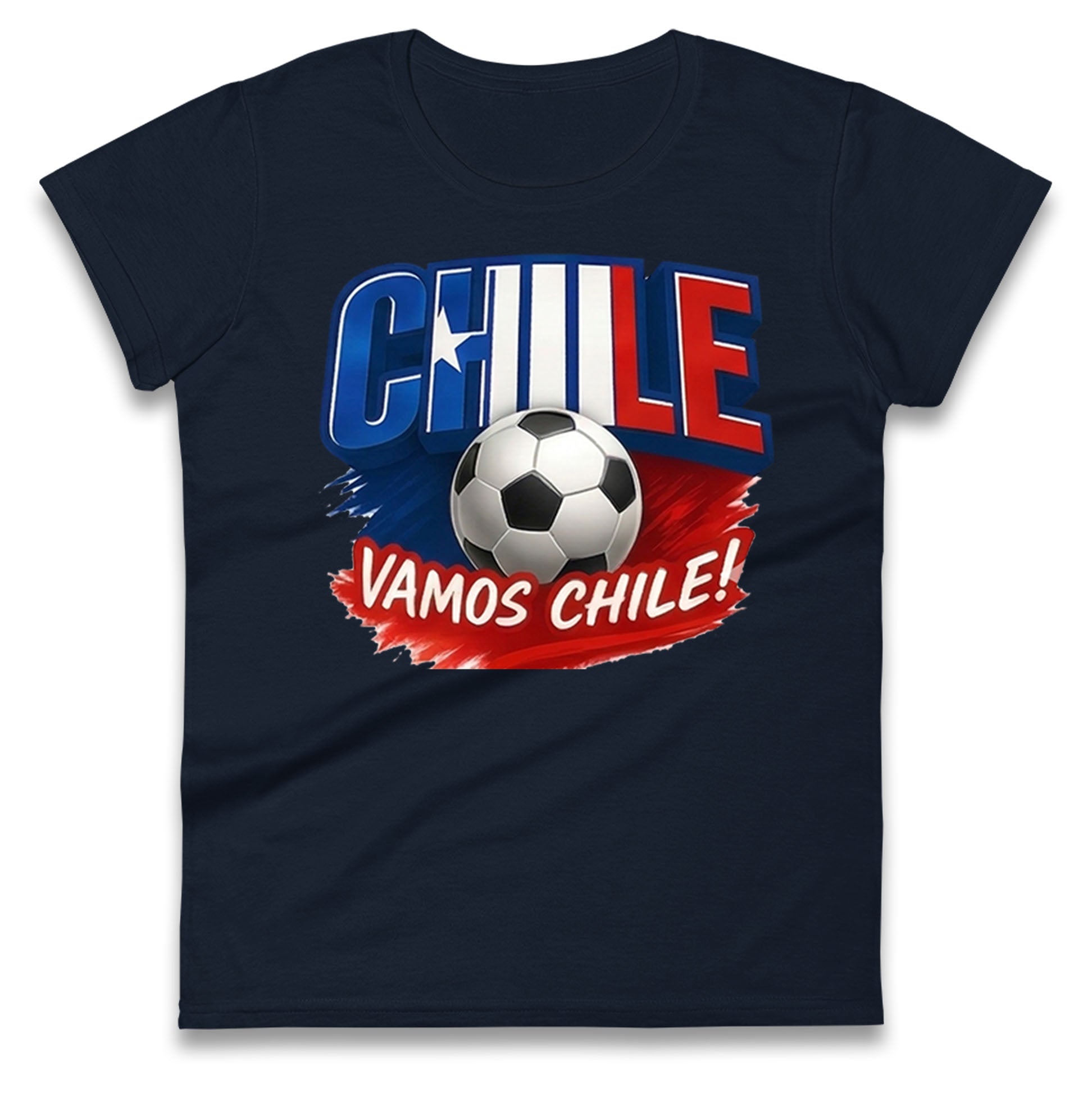 Chile Retro World Cup Ladies T Shirt 