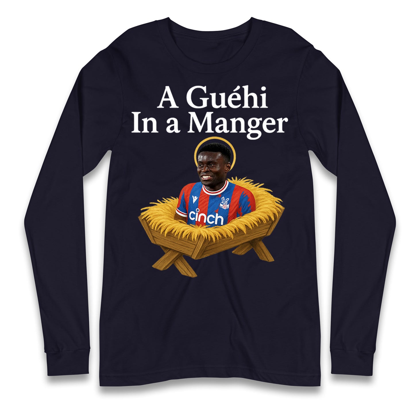 A Guehi In A Manger Marc Guehi Crystal Palace Christmas Long Sleeve Shirt