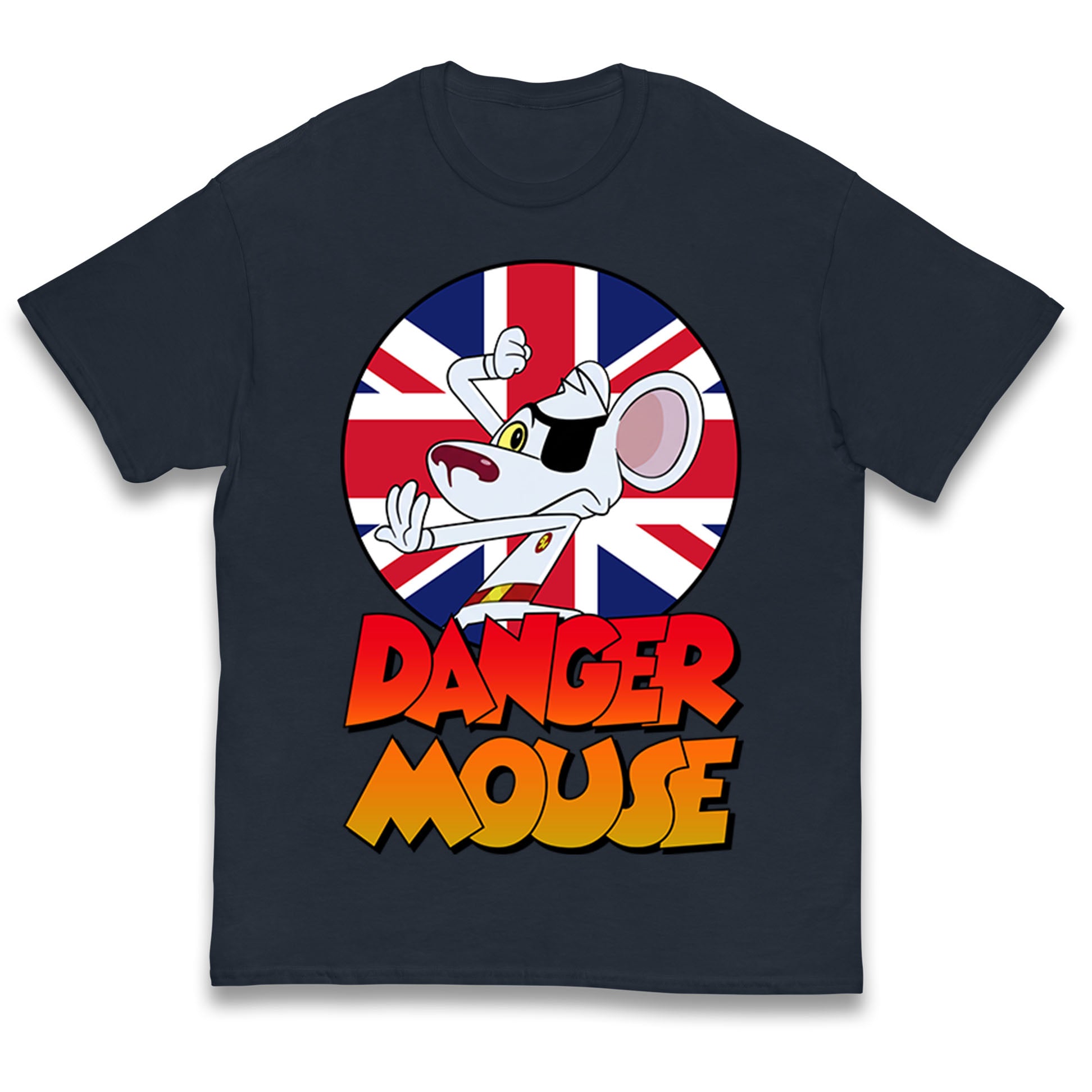 Danger Mouse Union Jack Kids T Shirt