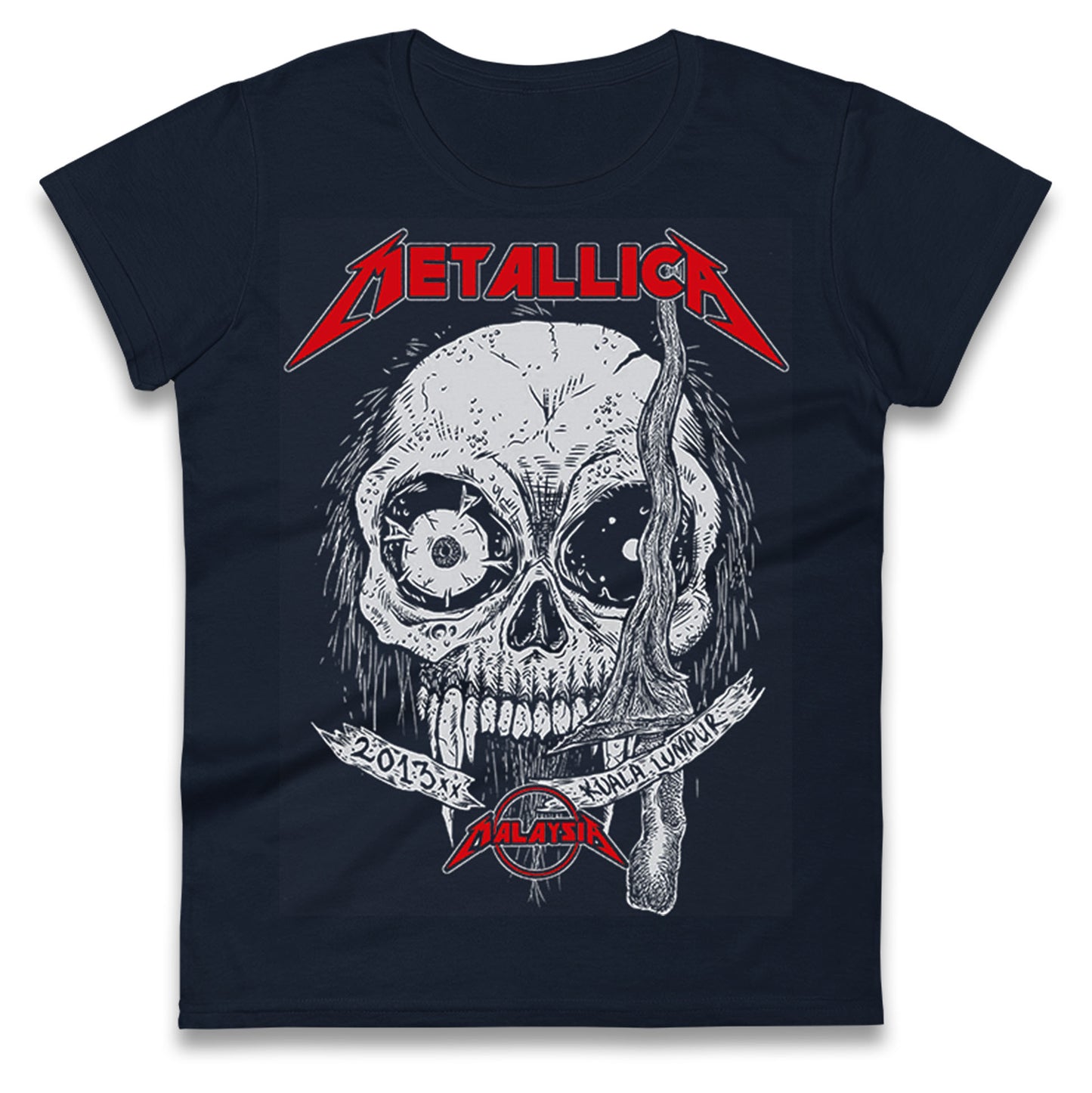 Metallica 2013 Kuala lumpur Ladies T Shirt