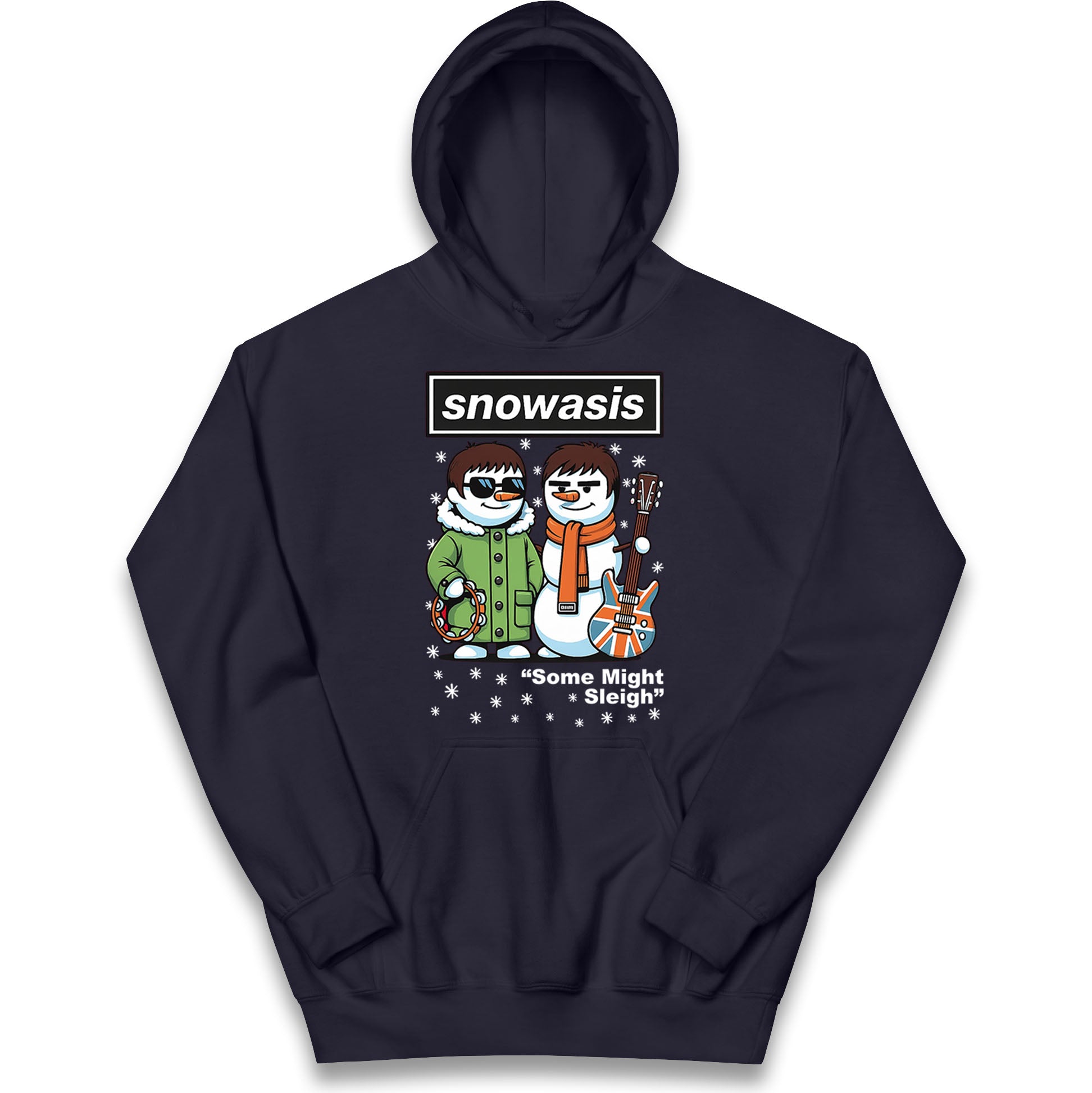Funny Snowasis Might Sleigh Xmas Kids Hoodie