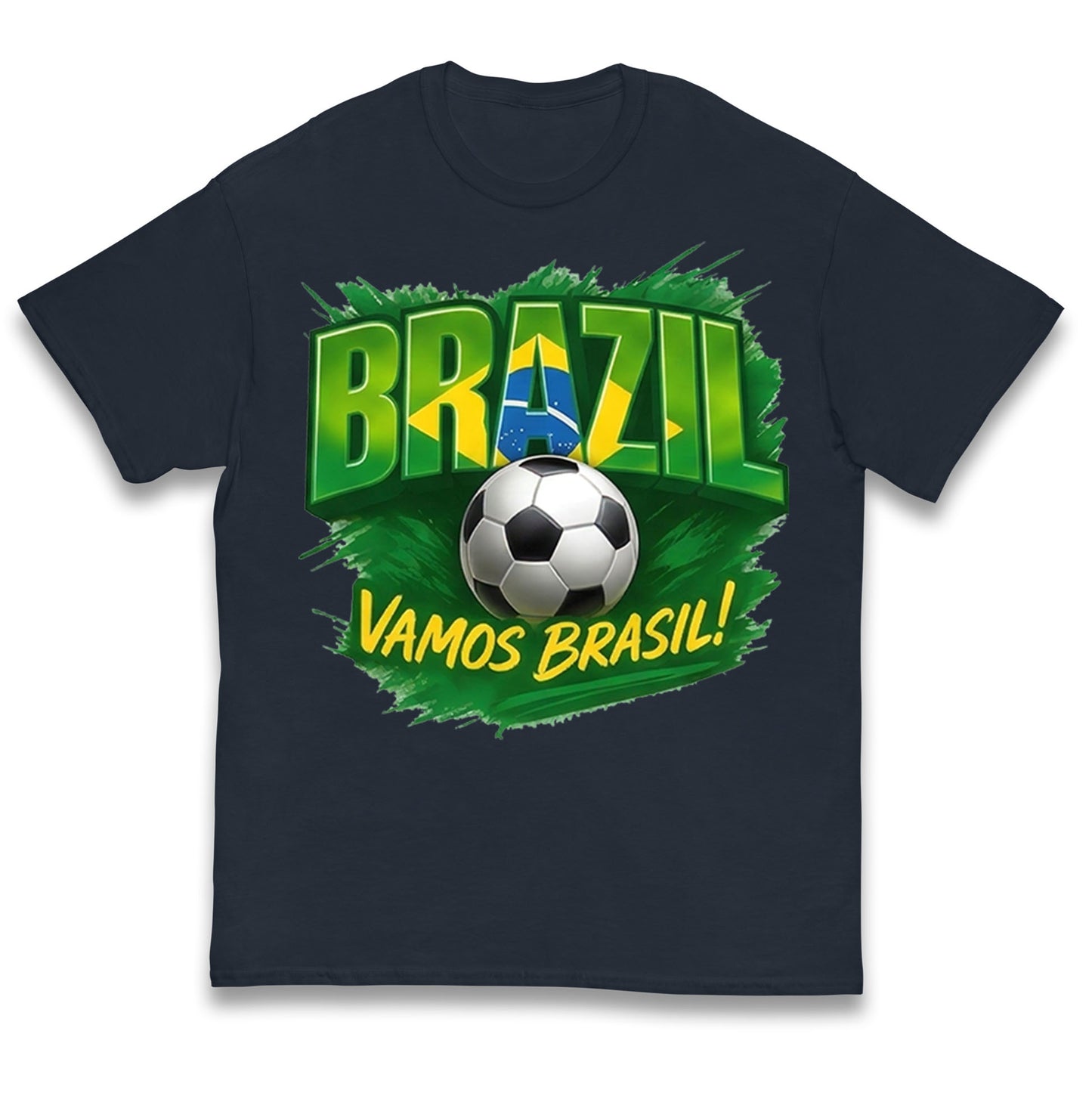 Brazil Retro Football Kids T Shirt
