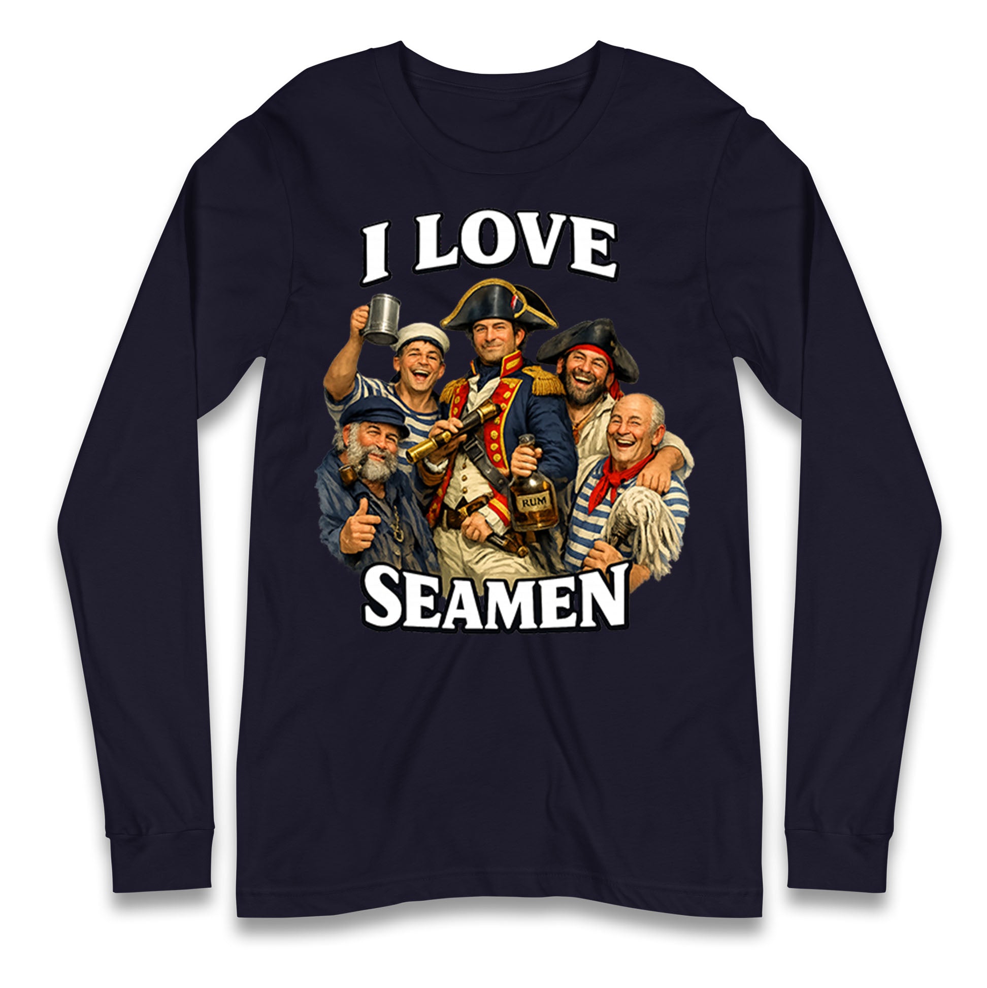 I Love Seamen Funny Cringe Meme Offensive  Longsleeve T Shirt