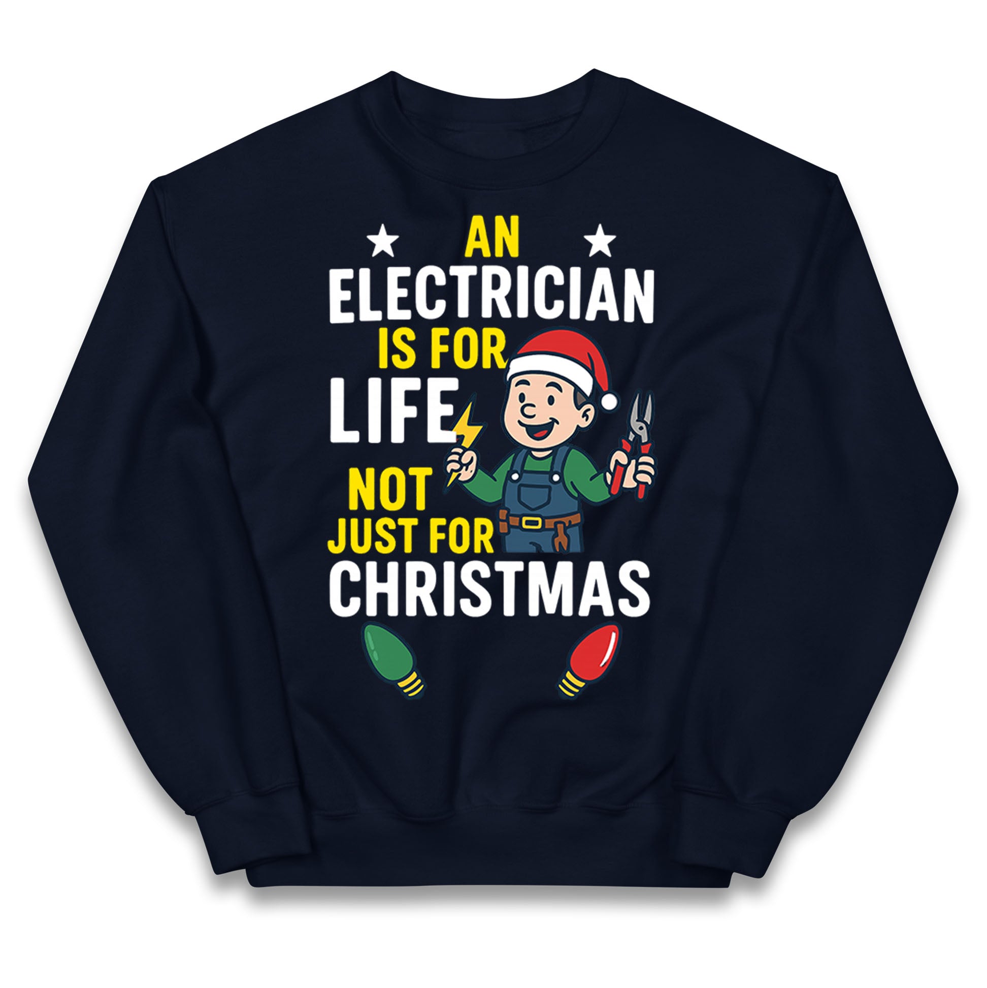 Electrician Christmas Kids Jumper
