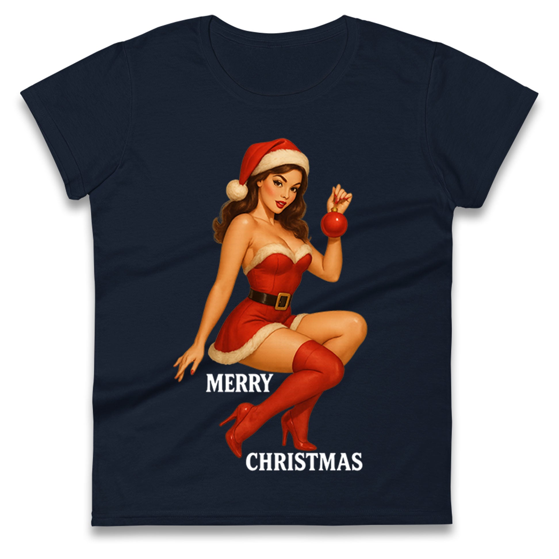 Merry Christmas Sexy Christmas Ladies Shirt
