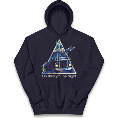 Leppard On Through The Night Kids Hoodie