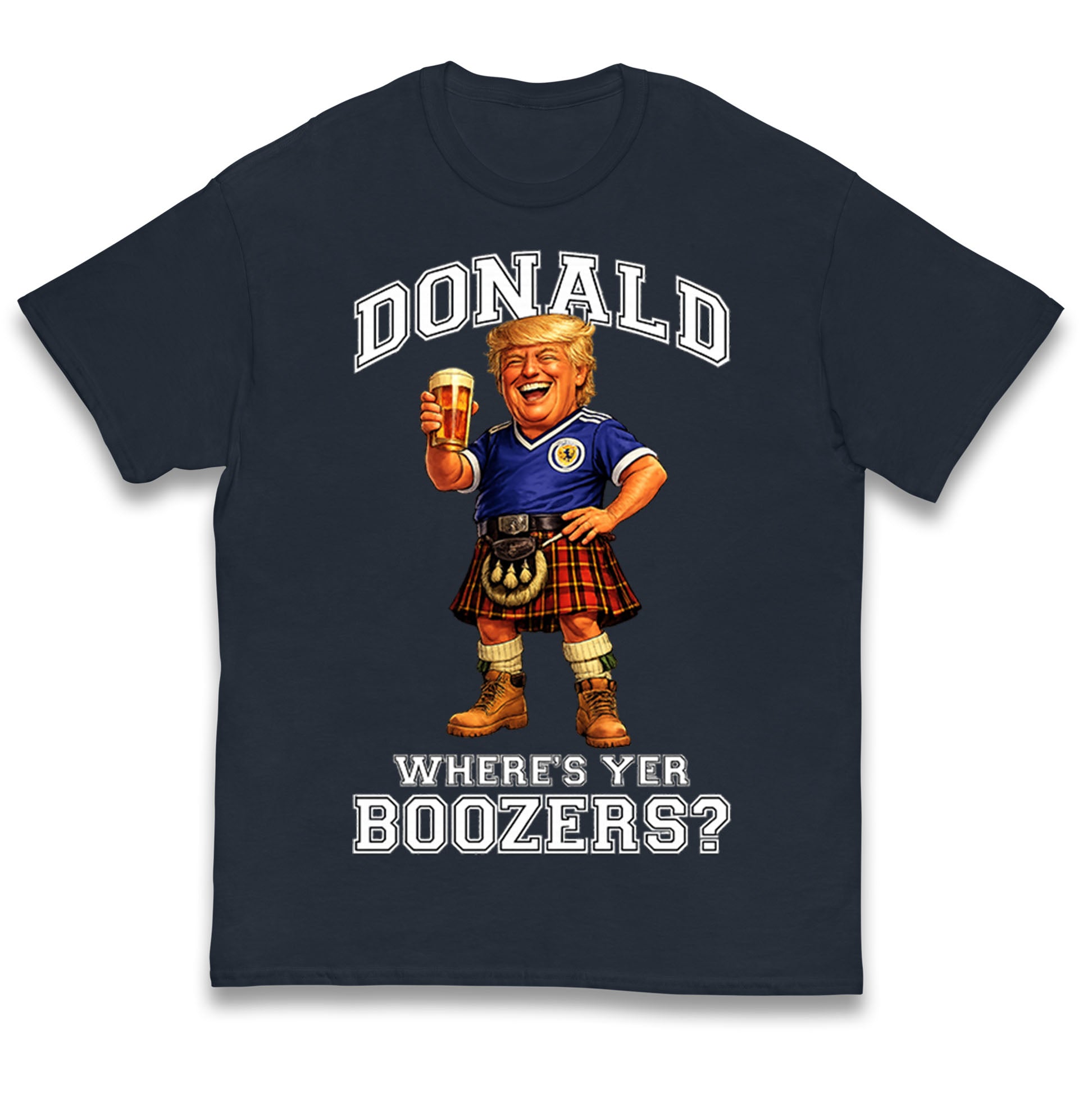 Donald Trump Scotland World Cup Kids T Shirt