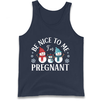 Pregnant At Christmas Tank Top