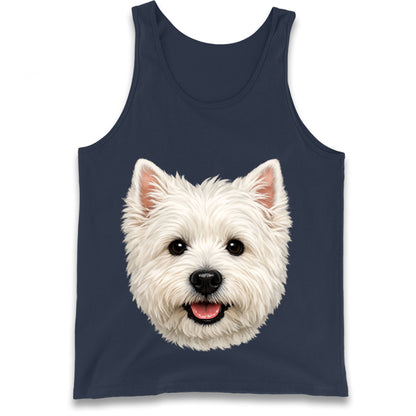 West Highland White Terrier Dog Face Tank Top