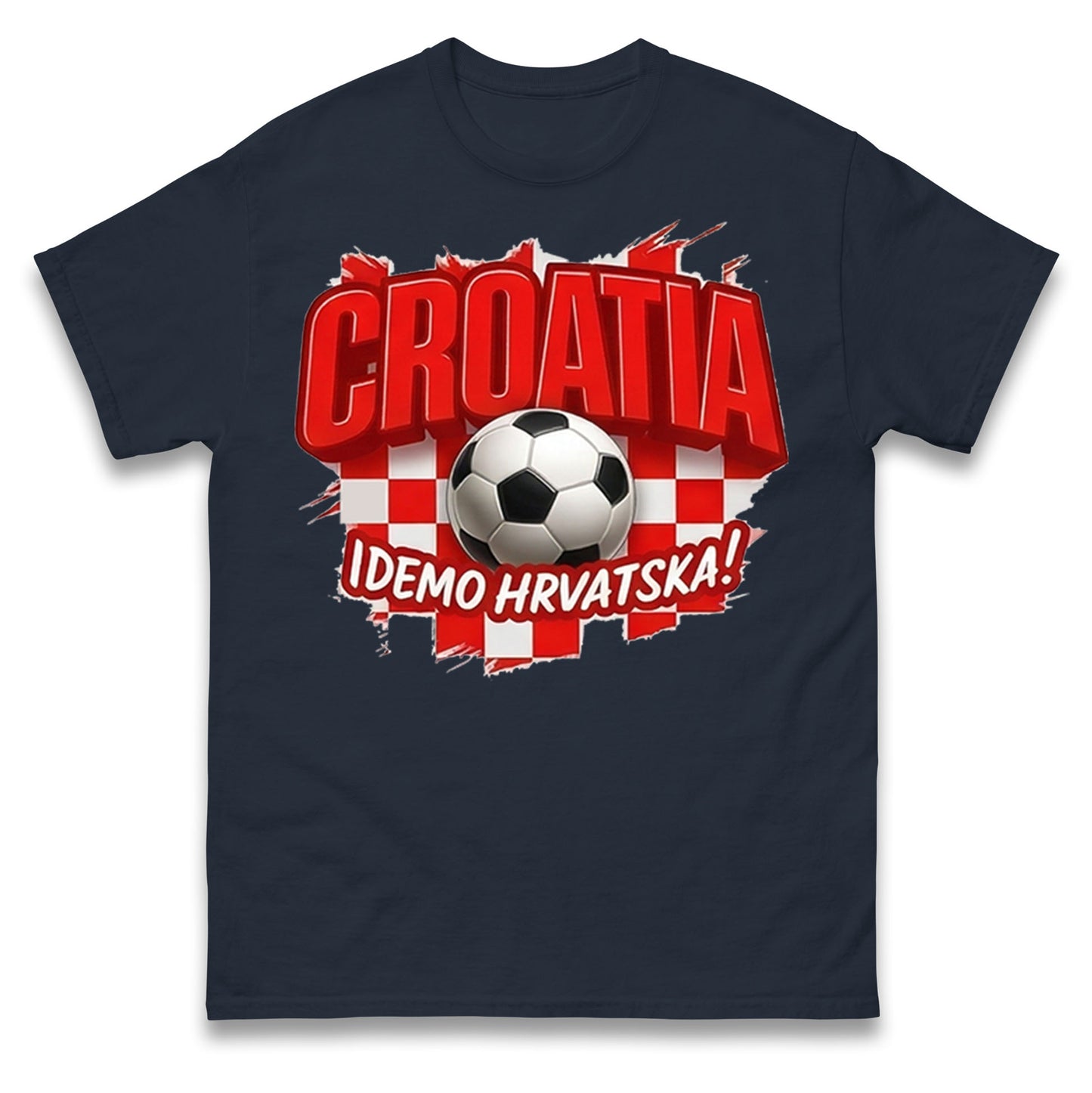 Croatia Retro World Cup T Shirt