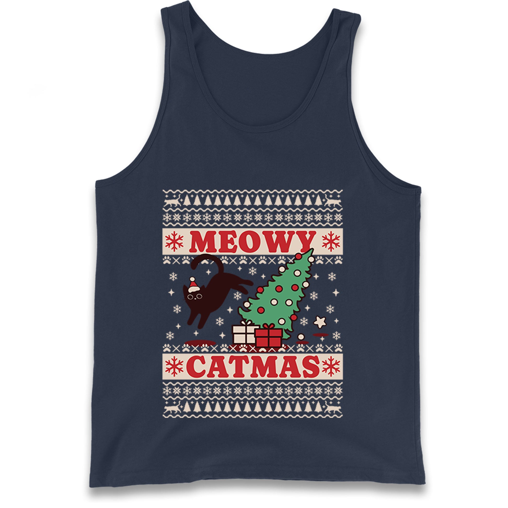 Christmas Cat Tank Top