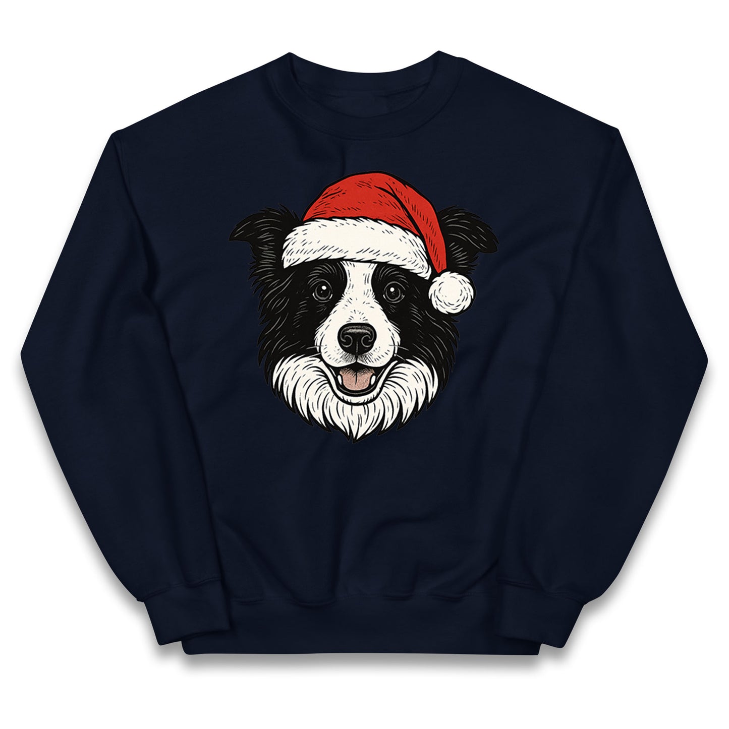 Border Collie Christmas Kids Jumper