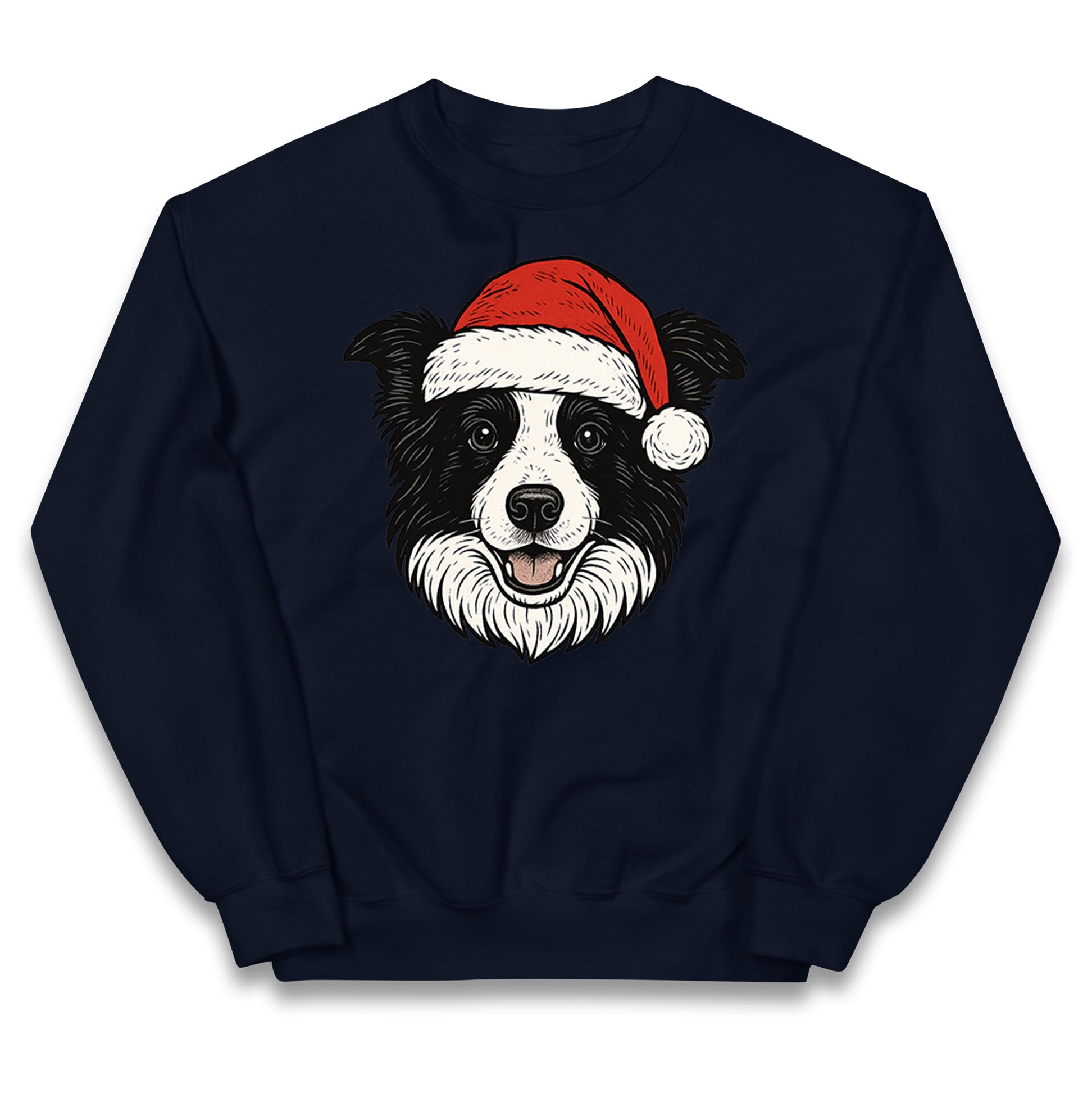 Border Collie Christmas Kids Jumper