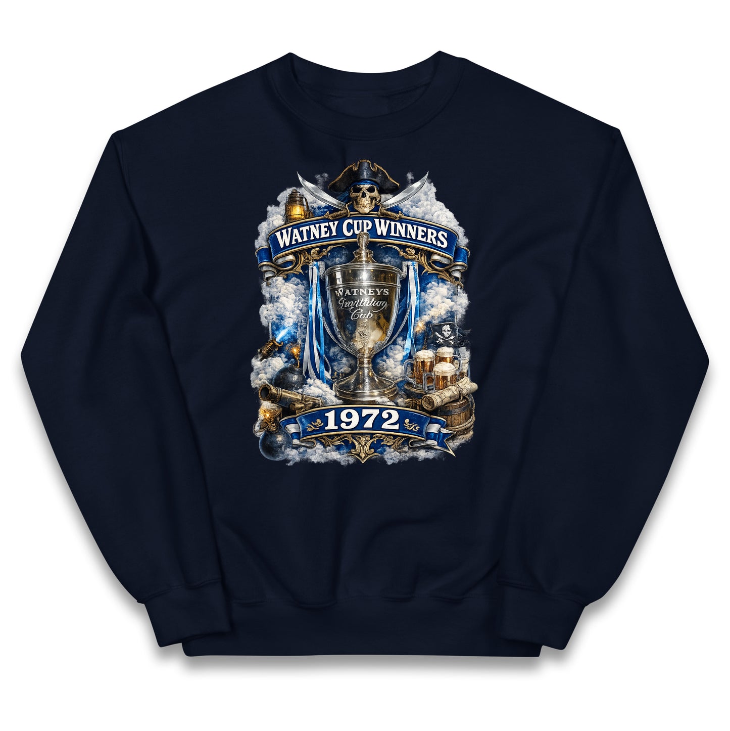 Retro Bristol Rovers Football Kids Jumper