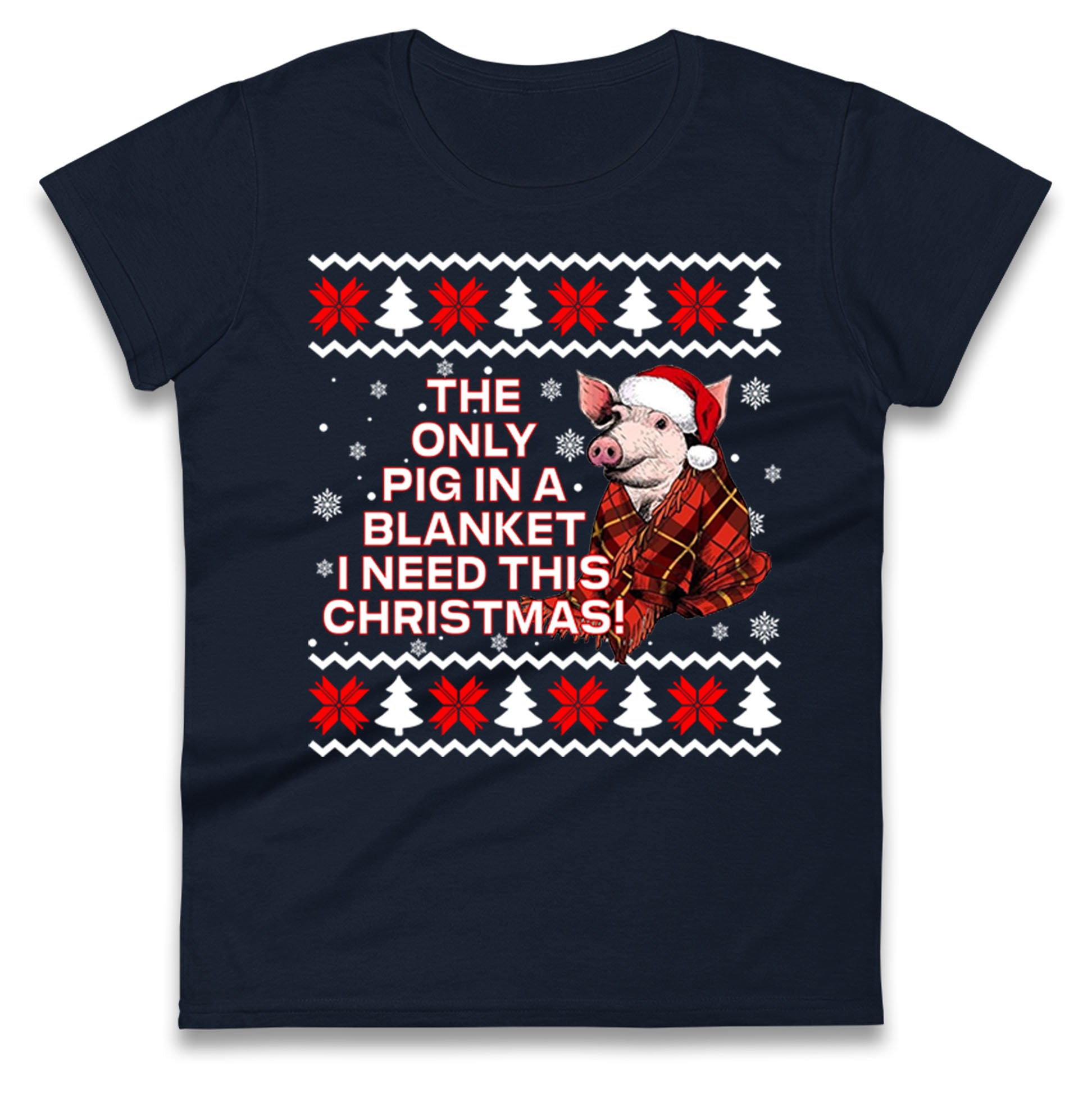 Pigs in Blankets Ladies T Shirt