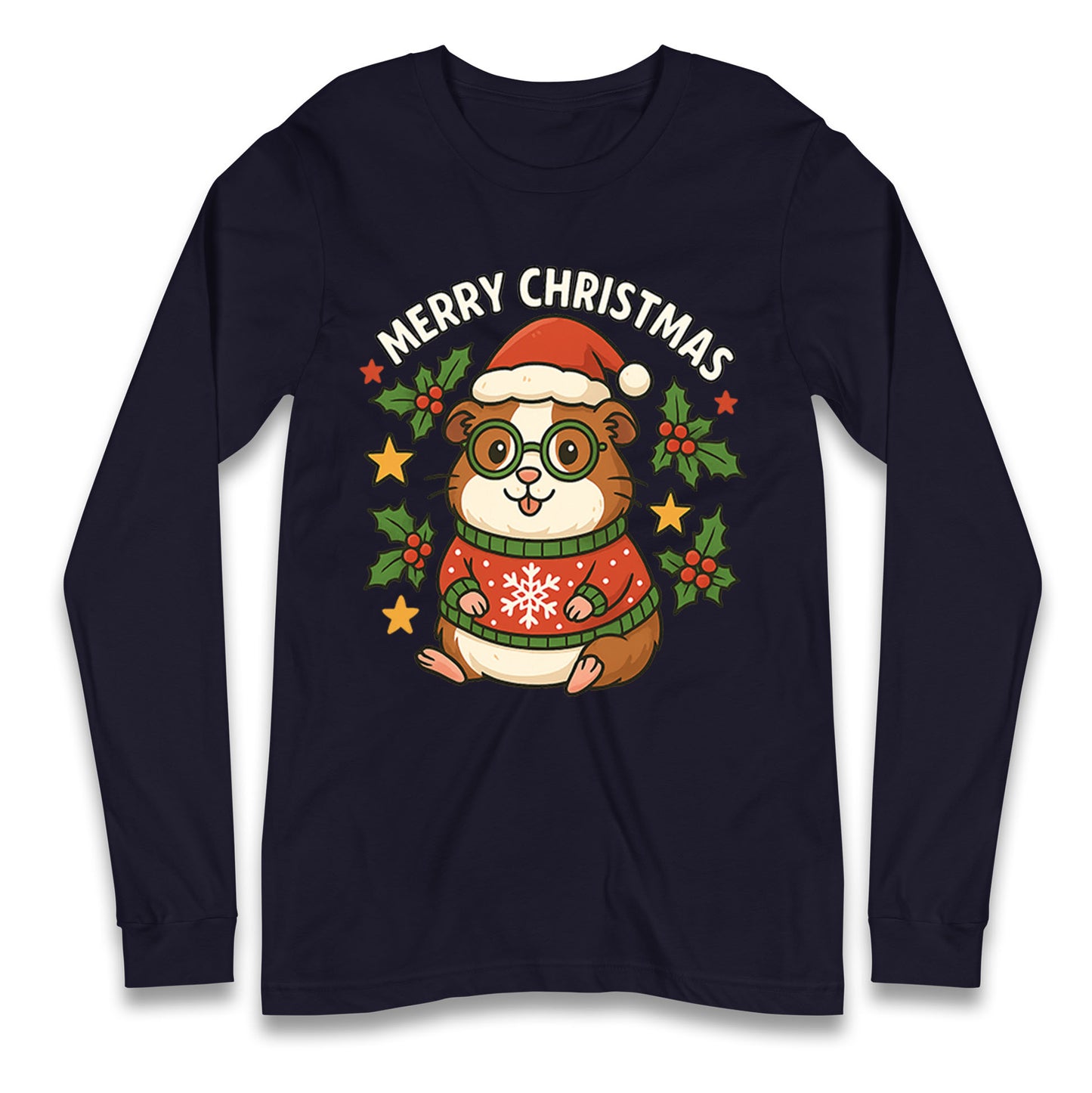 Guinea Pig Christmas Longsleeve T Shirt