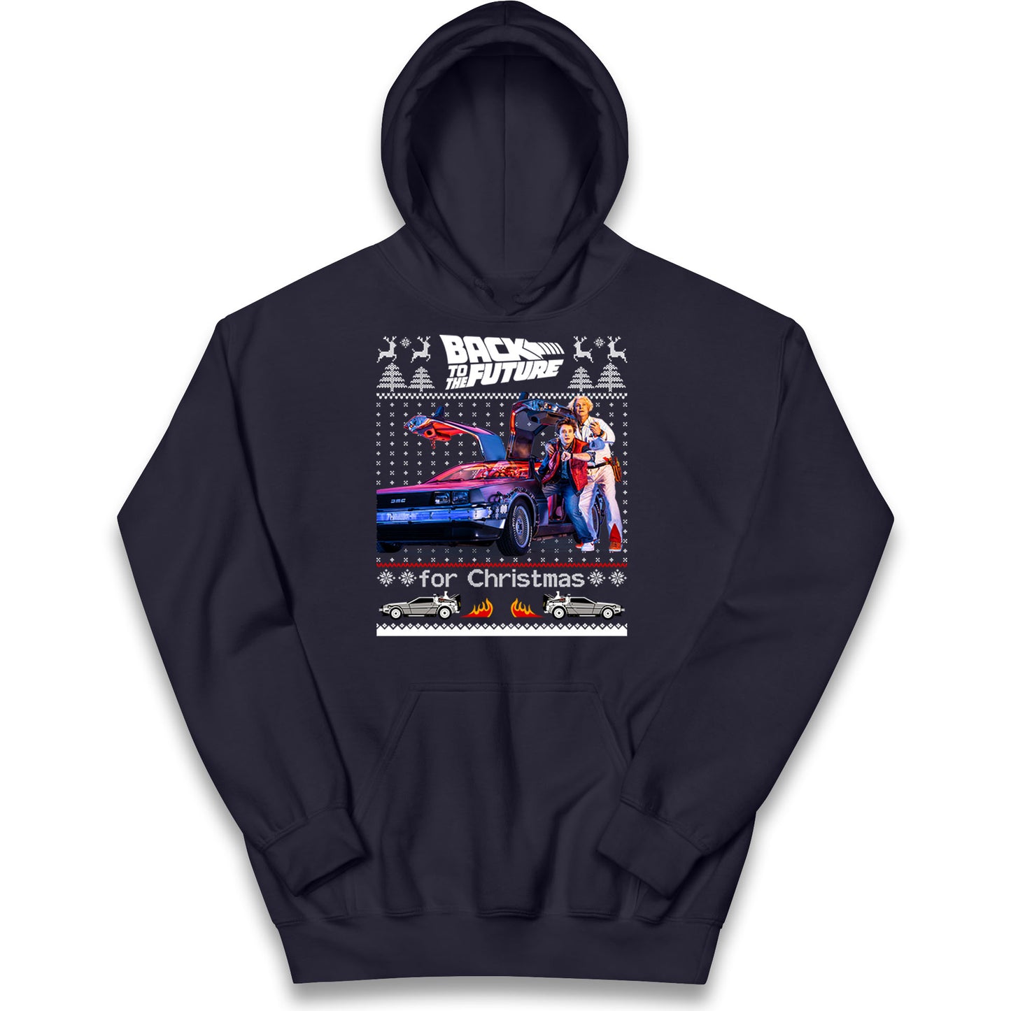 Back To The Future Christmas Kids Hoodie
