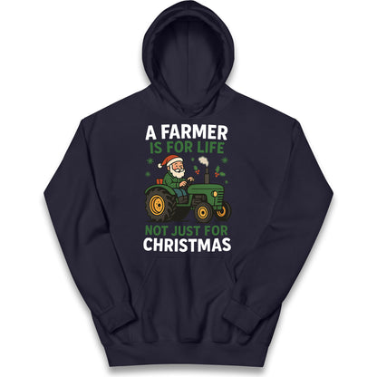 Farmer Christmas Kids Hoodie