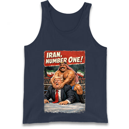 Donald Trump Iron Sheik Iran Wrestling Tank Top