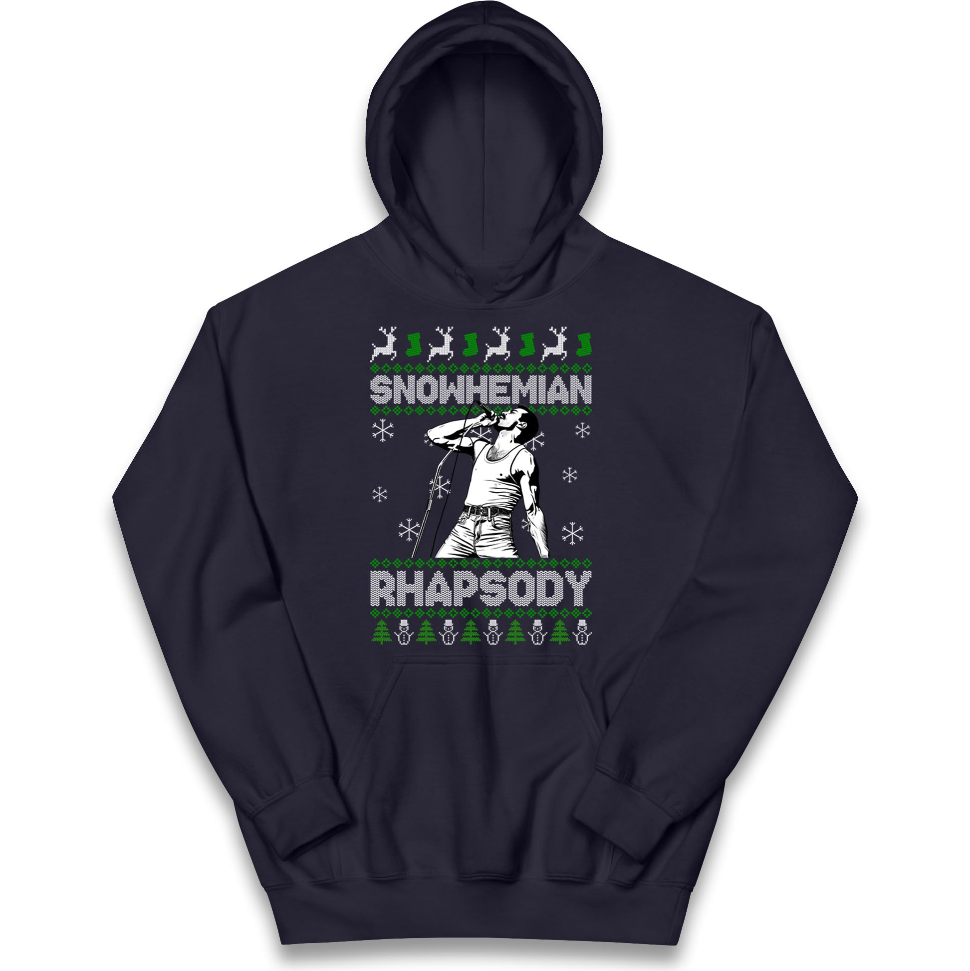 Freddie Mercury Christmas Kids Hoodie