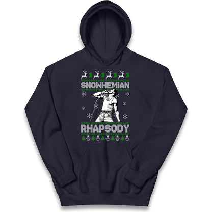 Freddie Mercury Christmas Kids Hoodie