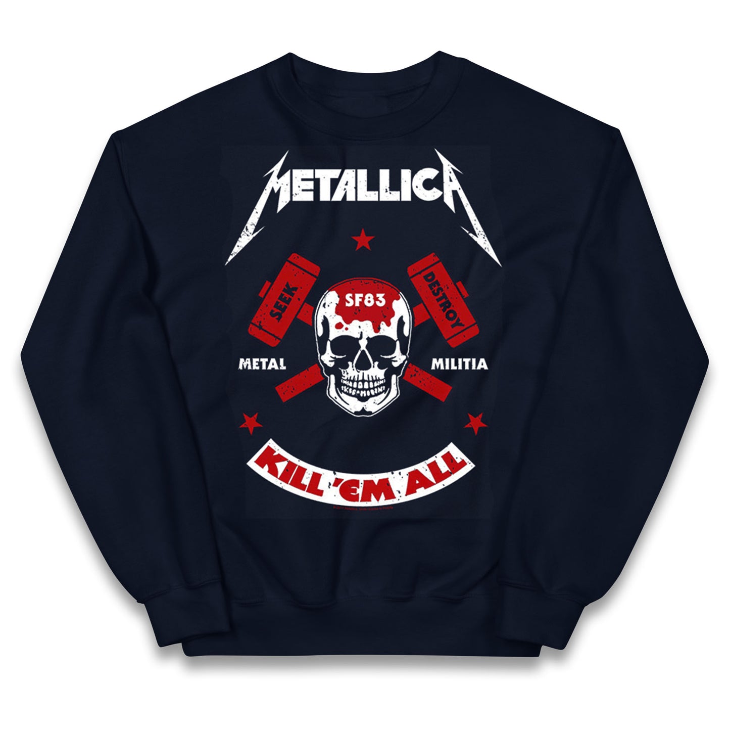 Metallica Seek Destroy Kids Jumper