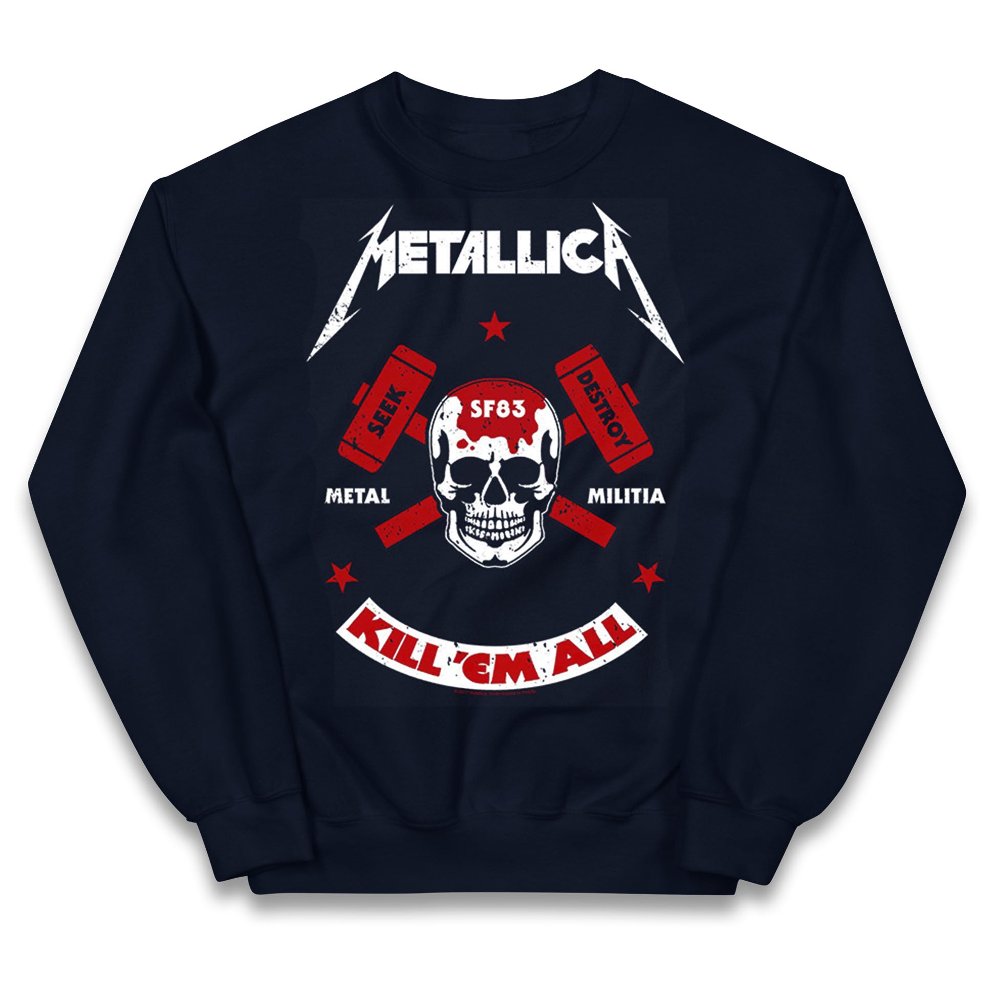 Metallica Seek Destroy Kids Jumper