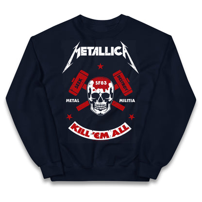 Metallica Seek Destroy Kids Jumper